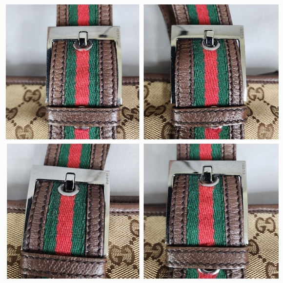 ✨️GUCCI GG Canvas Web Belted Handle Tall Tote Bag - Picture 15 of 16